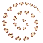 Wirbel + Hundegesicht
