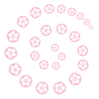 Wirbel + Blumenstempel