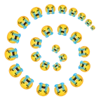 Wirbel + heulendes Gesicht