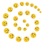 Wirbel + Gesicht, das ausatmet