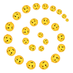 Wirbel + lügendes Gesicht