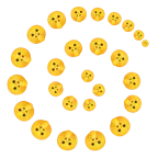 Wirbel + ermahnendes Gesicht