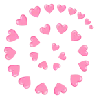 Wirbel + pinkes Herz