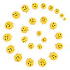 Wirbel + schmelzendes Gesicht