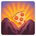 Sonnenaufgang über Bergen + Pizza
