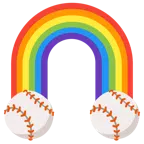 Regenbogen + Baseball