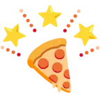 funkelnder Stern + Pizza