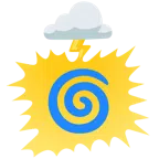 Wolke mit Blitz + Wirbel