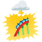 Wolke mit Blitz + Achterbahn