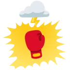 Wolke mit Blitz + Boxhandschuh