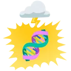 Wolke mit Blitz + DNA