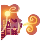 Wind + Sonnenuntergang in der Stadt