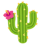 flor de hibisco + cactus