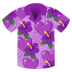 flor de hibisco + corazón morado