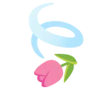 Blätter im Wind + Tulpe