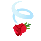 Blätter im Wind + Rose