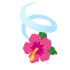 Blätter im Wind + Hibiskus