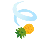 Blätter im Wind + Ananas