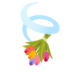 Blätter im Wind + Blumenstrauß