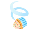 Blätter im Wind + Cupcake