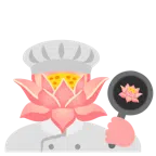 ทำอาหาร + ดอกบัว