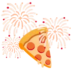 fuochi d’artificio + pizza