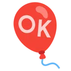 palloncino + pulsante OK