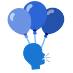 palloncino + persona che parla
