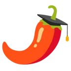 chapéu de formatura + pimenta