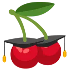 chapéu de formatura + cereja