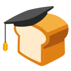 chapéu de formatura + pão