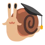 chapéu de formatura + caracol