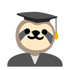chapéu de formatura + preguiça