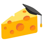 chapéu de formatura + queijo