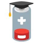 chapéu de formatura + pouca bateria