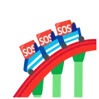 montagne russe + pulsante SOS