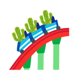 montagne russe + cactus