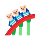 montagne russe + muso di maiale