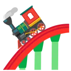 montagne russe + locomotiva