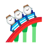 montagne russe + orologio
