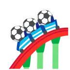 montagne russe + pallone da calcio