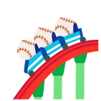 montagne russe + palla da baseball