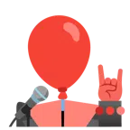 microfono + palloncino