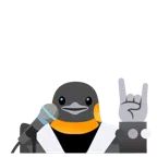 microfono + pinguino