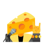microfono + fetta di formaggio