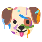 tavolozza + muso di cane