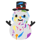 tavolozza + pupazzo di neve senza neve