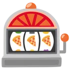 slot machine + pizza