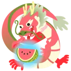 Drache + Wassermelone