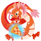 Drache + Pizza